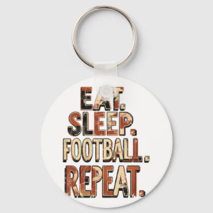 Vintage Football Fan Design   Retro Soccer Graphic Key Ring