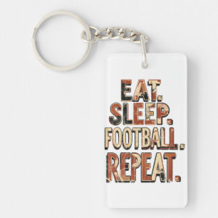 Vintage Football Fan Design Retro Soccer Graphic Key Ring