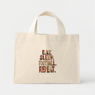 Vintage Football Fan Design Retro Soccer Graphic Mini Tote Bag