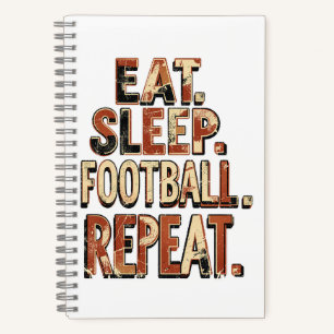 Vintage Football Fan Design   Retro Soccer Graphic Notebook