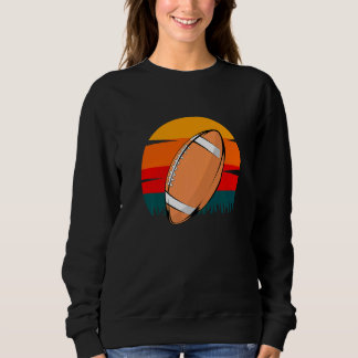 Vintage Football  Football Player Soccer Fans Wome Sweatshirt