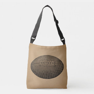Vintage Football Illustrated Antique Sports Art Crossbody Bag