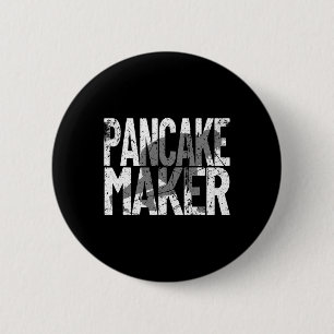 Vintage Football Player Meme Lineman Pancake Maker 6 Cm Round Badge