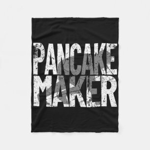Vintage Football Player Meme Lineman Pancake Maker Fleece Blanket