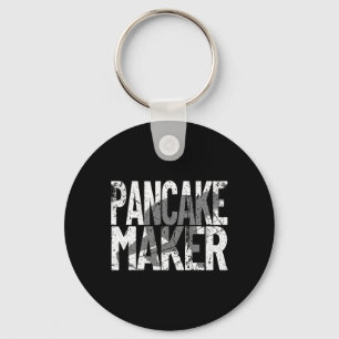 Vintage Football Player Meme Lineman Pancake Maker Key Ring