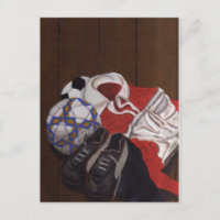 Vintage Football Soccer Painting
