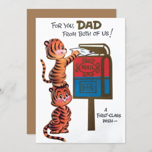 Vintage For You Dad Cats Fathers Day Holiday