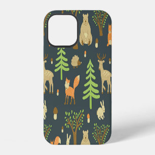 Vintage Forest Animals, Children's Pattern. iPhone 12 Case