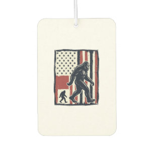 Vintage Forest Creature Flag Vector Shirt Design_1 Car Air Freshener