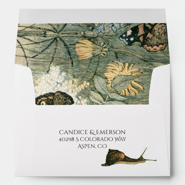 Vintage Forest Fairytale Envelope (Back (Bottom))