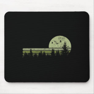 Vintage Forest Nature Trees Hiking Outdoor Wildlif Mouse Pad