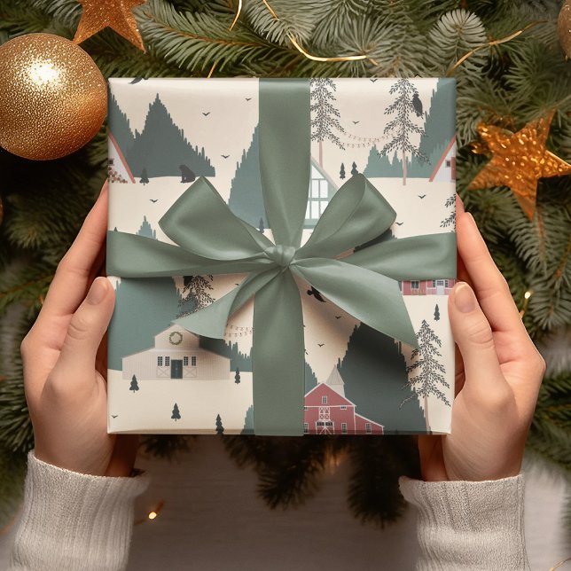 Vintage Forest Winter Wrapping Paper (Creator Uploaded)