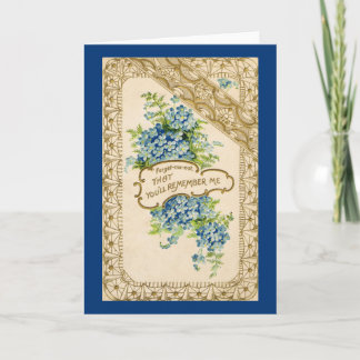 Vintage Forget-Me-Not Card