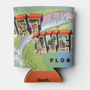 Vintage Fort Myers Florida Can Cooler