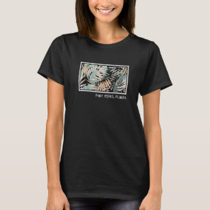 Vintage Fort Myers Palm Leaves Summer Beach T-Shirt