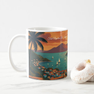 vintage Fort Napoleon - Les Saintes, Guadeloupe Coffee Mug