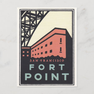 Vintage Fort Point Travel Postcard