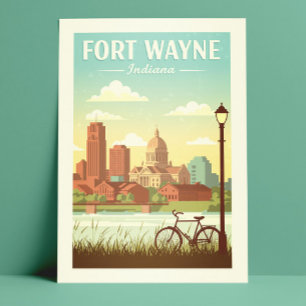 Vintage Fort Wayne Indiana Postcard