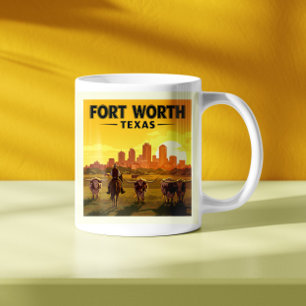 Vintage Fort Worth Texas Coffee Mug