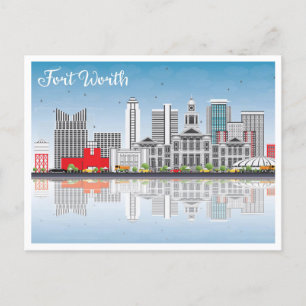 Vintage Fort Worth Texas Greetings from  Postcard