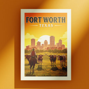 Vintage Fort Worth Texas Postcard