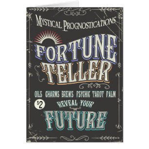 Vintage Fortune teller poster