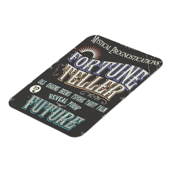 Vintage Fortune teller poster Magnet (Left Side)