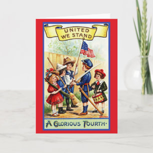 Vintage Fourth Of July Greeting Card