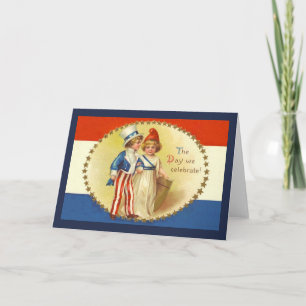 Vintage Fourth Of July Greeting Card