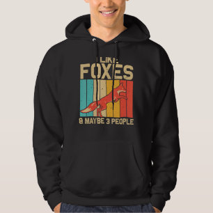 Vintage Fox For Men Women Boys Girls Kids Fox Hoodie