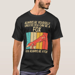 Vintage Fox For Men Women Boys Girls Kids Fox T-Shirt