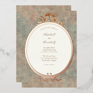 Vintage Frame and Watered Silk 2