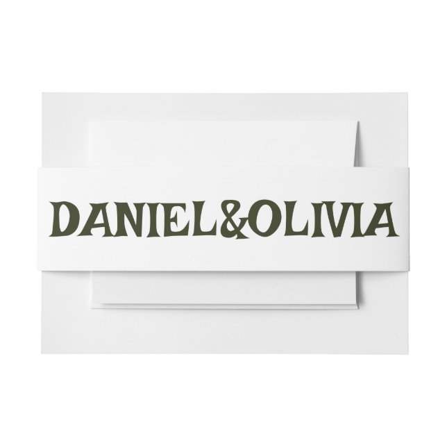 Vintage Frame Ethnic Motif Wedding Invitation Belly Band (Front Example)