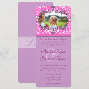 Vintage Frame Love Birds  Wedding Invitation