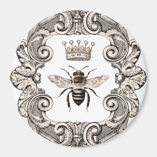 Vintage Framed Queen Bee Magnet