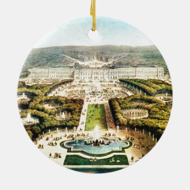 Vintage France, Palais de Versailles Ceramic Ornament (Back)