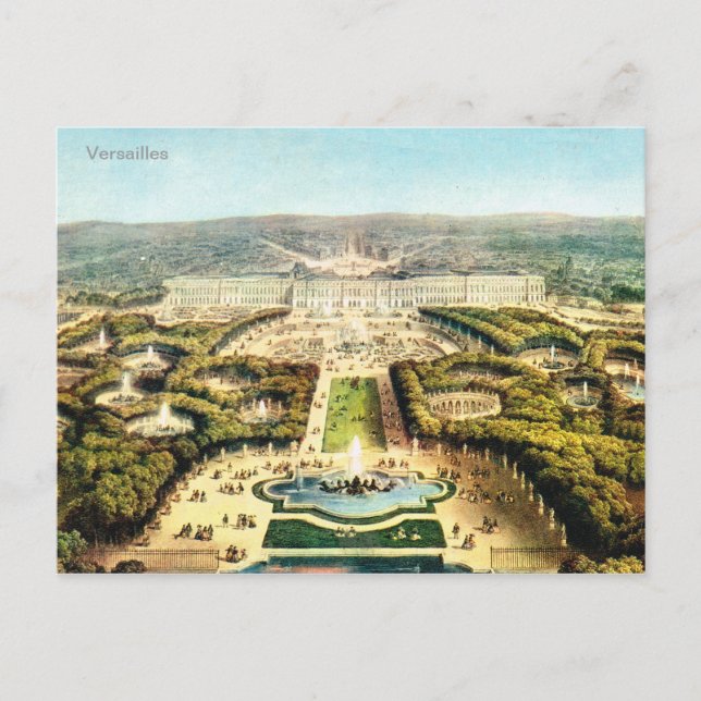 Vintage France, Palais de Versailles Postcard (Front)