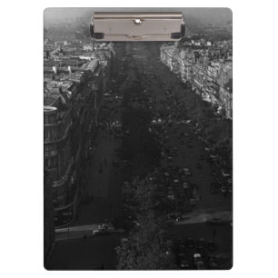 Vintage France Paris champs elysees avenue Clipboard