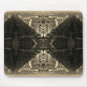 Vintage France Paris champs elysees avenue Mouse Pad