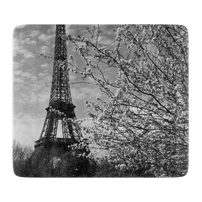 Vintage France Paris Eiffel tower Cutting Board (Front)