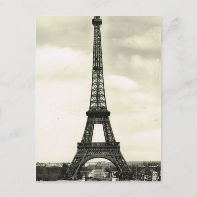 Vintage France, Paris,  Eiffel Tower Postcard (Front)