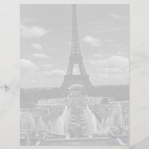 Vintage France Paris Fontain Chaillot Tower Eiffel