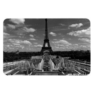 Vintage France Paris Fontains Tower Eiffel Magnet