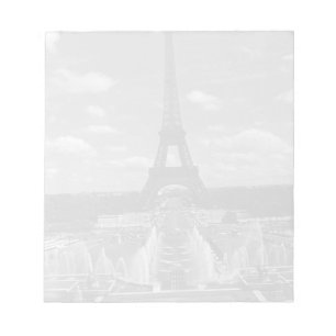 Vintage France Paris Fontains Tower Eiffel Notepad