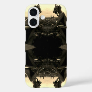 Vintage France Paris Notre Dame Cathedral devil iPhone 16 Case