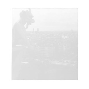 Vintage France Paris Notre Dame Cathedral devil Notepad