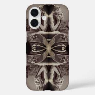 Vintage France Paris Notre Dame Cathedral thinker iPhone 16 Case