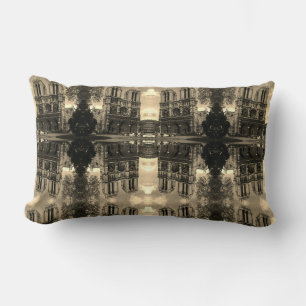 Vintage France Paris Notre Dame Cathedral Throw Pi Lumbar Cushion