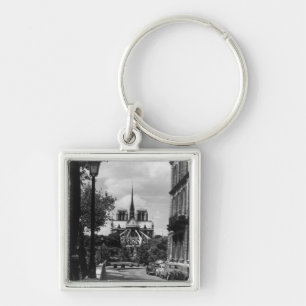 Vintage France Paris notre dame saint louis island Key Ring