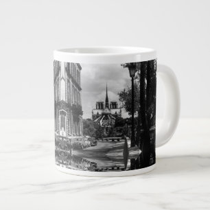 Vintage France Paris notre dame saint louis island Large Coffee Mug